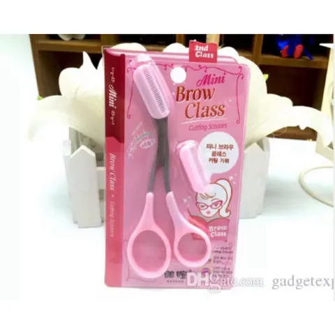 Kéo tỉa lông mày kèm lược 2in1
