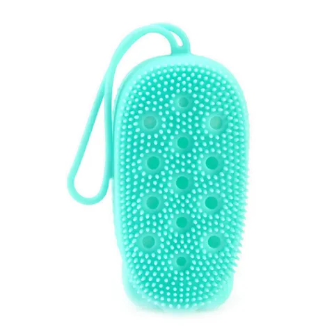 Bàn chải tắm hình gấu 2 mặt Silicone