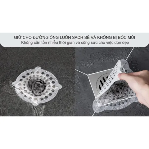 Combo 10 miếng lọc rác sàn nhà tắm dùng 1 lần