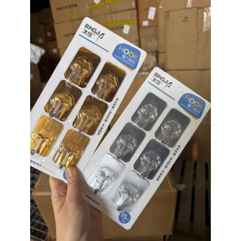 Set 12 Móc Dính Tường Vàng
