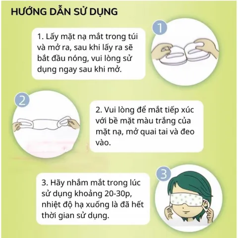 10 Miếng Mask Mắt Nóng Giúp Giảm Quầng Thâm Mắt