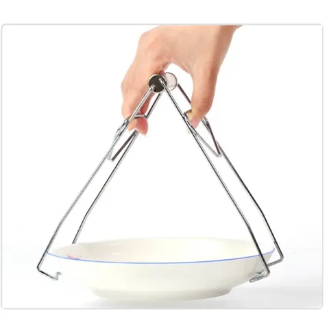 Dụng cụ inox gắp bát đĩa nóng