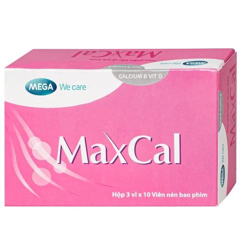Viên uống hỗ trợ giảm nguy cơ loãng xương Maxcal Mega (3 vỉ x 10 viên)