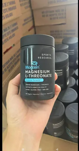 Viên uống bổ sung Magie Sports Research Magtein Magnesium L-Threonate 2000mg 90 vien Capsules
