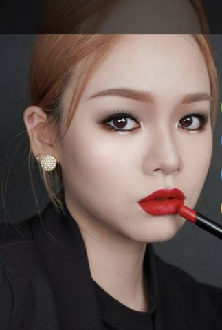 Son lì- 889 màu Đỏ Ruby, son Mac Powder Kiss Velvet Blur Slim Ruby New, fullsize fullbox, hàng nhập Mỹ
