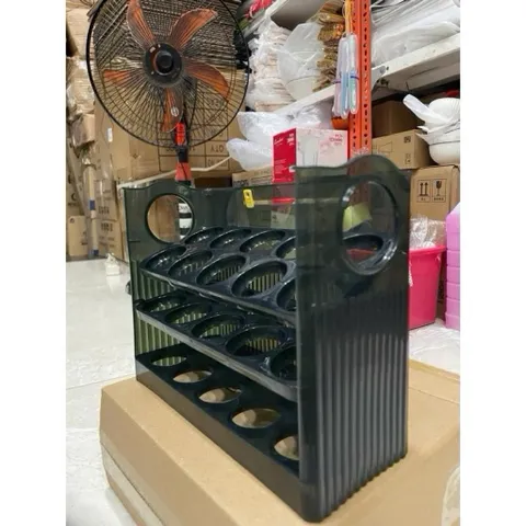 Khay trứng 3 tầng tự lật để cánh tủ lạnh gọn gàng ngăn nắp