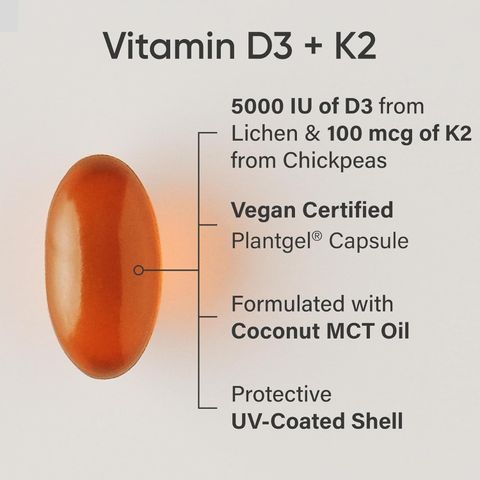 Sports Research Vitamin D3 + K2 - Hỗ trợ tim mạch giúp xương chắc khỏe, sản xuất Mỹ