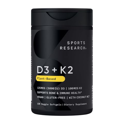 Sports Research Vitamin D3 + K2 - Hỗ trợ tim mạch giúp xương chắc khỏe, sản xuất Mỹ
