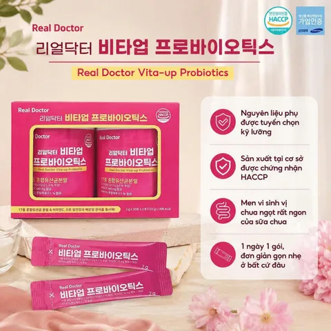 (Hàn Quốc) Men Vi Sinh Real Doctor Probiotic Chính Hãng Hỗ Trợ Cân Bằng Hệ Vi Sinh Đường Ruột, Hỗ Trợ Tiêu Hóa, Tăng Cường Lợi Khuẩn