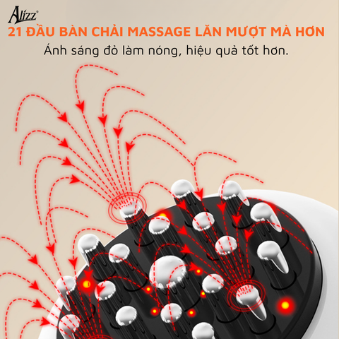 Bàn chải kinh lạc điện massage toàn thân ALIZZ AL 