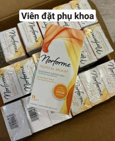 Norforms Feminine Deodorant Suppositories Long Lasting Odor Control Mỹ