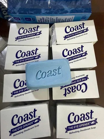 Xà Bông Coast Cục Hàng Mỹ Chính Hãng - Lốc 8 Cục Thơm Dịu Nhẹ, AnToan Cho Gia Đình, Vệ Sinh Cá Nhân