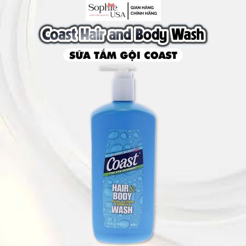 SỮA TẮM GỘI COAST 2in1 MỸ 946ml