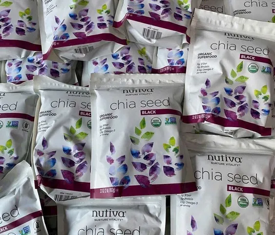 Hạt Chia Nutiva Organic Black Chia Seeds 907g Mỹ