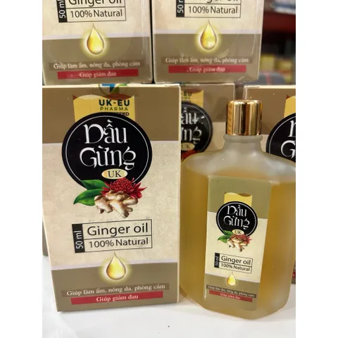 DẦU GỪNG 50ml Hỗ Trợ Giúp Giảm Đau Giúp Làm Ấm Nóng Da Phòng Cảm 795353