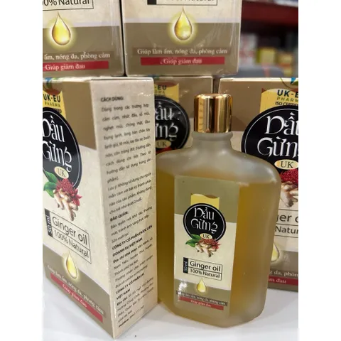 DẦU GỪNG 50ml Hỗ Trợ Giúp Giảm Đau Giúp Làm Ấm Nóng Da Phòng Cảm 795353