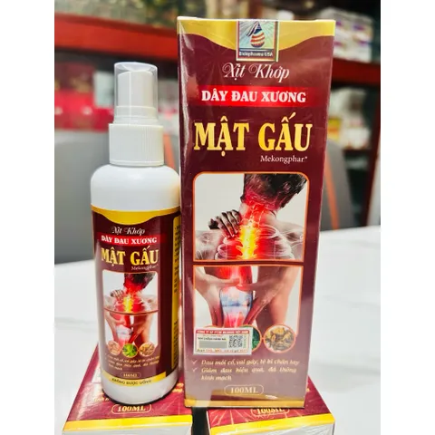 Xịt Khớp Dây Đau Xương Mật Gấu Giảm Căng Cơ Đả Thông Kinh Mạch 100ml