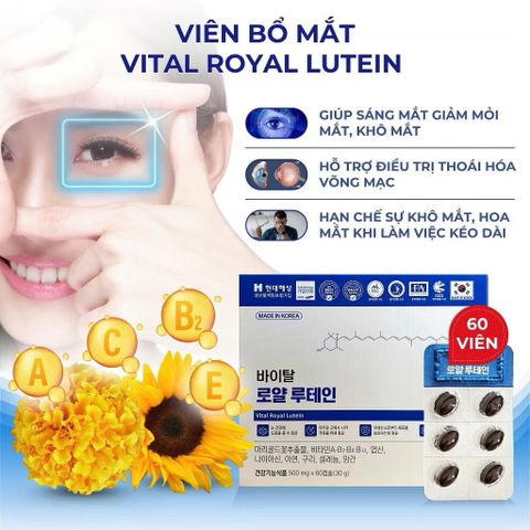 THỰC PHẨM BẢO VỆ SỨC KHOẺ VITAL ROYAL LUTEIN – VIÊN BỔ MẮT hỗ trợ chăm sóc mắt mỗi ngày 795362
