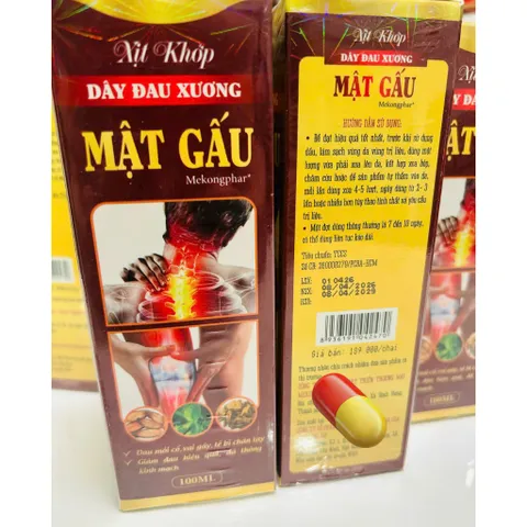 Xịt Khớp Dây Đau Xương Mật Gấu Giảm Căng Cơ Đả Thông Kinh Mạch 100ml