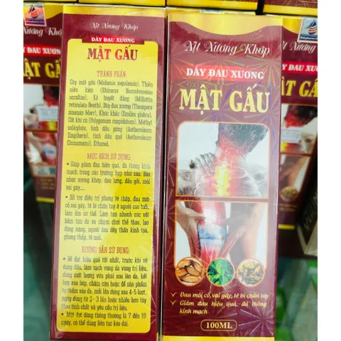 Xịt Khớp Dây Đau Xương Mật Gấu Giảm Căng Cơ Đả Thông Kinh Mạch 100ml