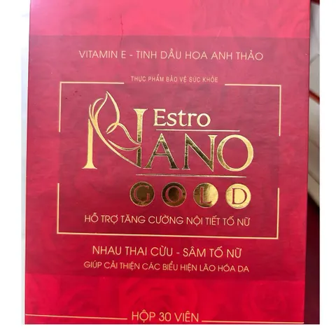 Estro Nano Gold – Hỗ trợ nội tiết tố nữ, đẹp da, giảm khô hạn (Hộp 30 viên) 795374