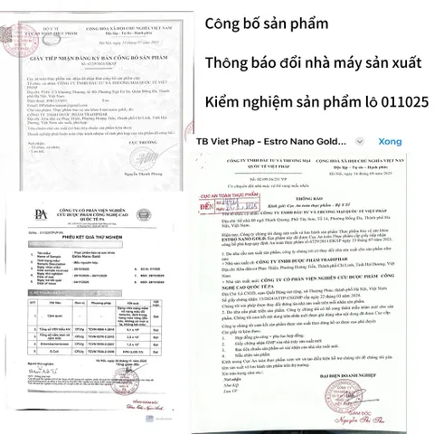 Estro Nano Gold – Hỗ trợ nội tiết tố nữ, đẹp da, giảm khô hạn (Hộp 30 viên) 795374