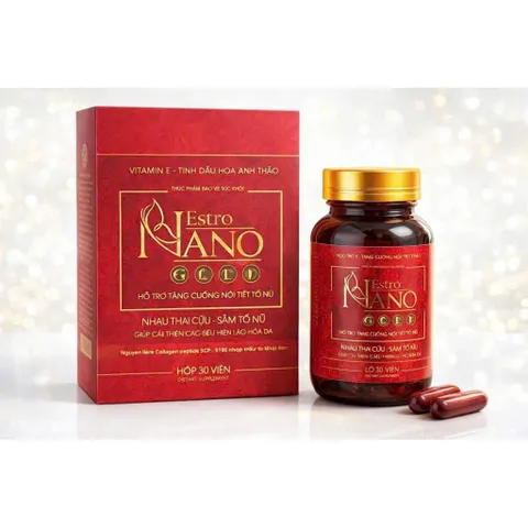 Estro Nano Gold – Hỗ trợ nội tiết tố nữ, đẹp da, giảm khô hạn (Hộp 30 viên) 795374