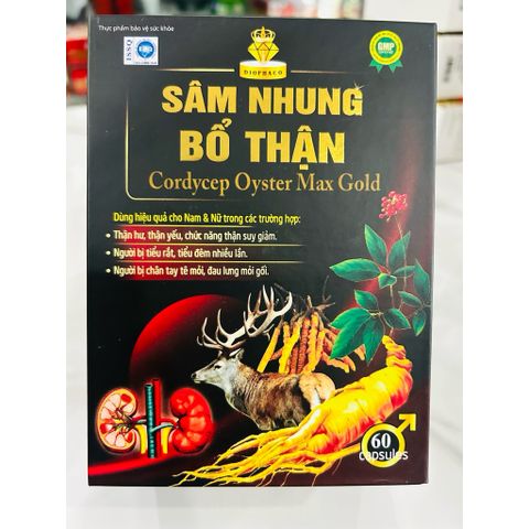Sâm Nhung Bổ Thận Cordycep Oyster Max Gold – Hỗ trợ bổ thận, tăng sinh lực, giảm tiểu đêm, mệt mỏi 795377