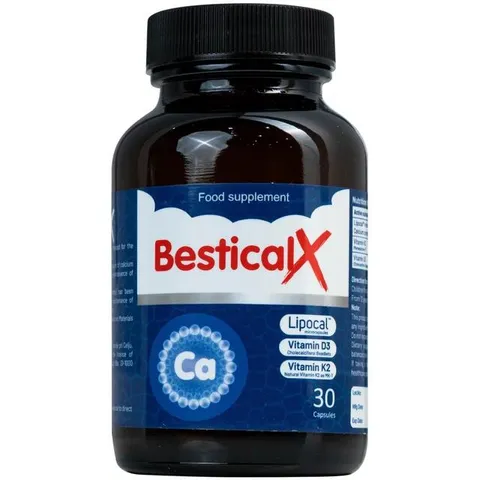 Viên uống BesticalX Ergopharm bổ sung canxi, vitamin D3 và vitamin K2, hỗ trợ xương, răng (30 viên) 795382