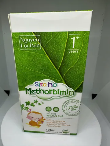Siro Ho METHORBIMIN Cho Bé Từ 1 Tuổi – Hỗ Trợ Bổ Phế, Giảm Ho, Làm Dịu Cổ Họng