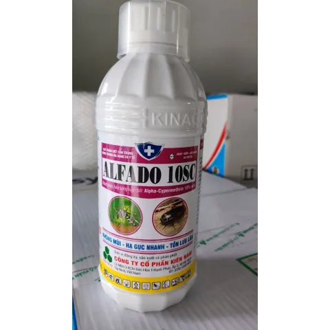 Thuốc Diệt Muỗi & Côn Trùng ALFADO 10SC 1000ml – Alpha Cypermethrin 10% – Hiệu Lực Nhanh, Lưu Hiệu Lâu, Dễ Pha Sử Dụng.