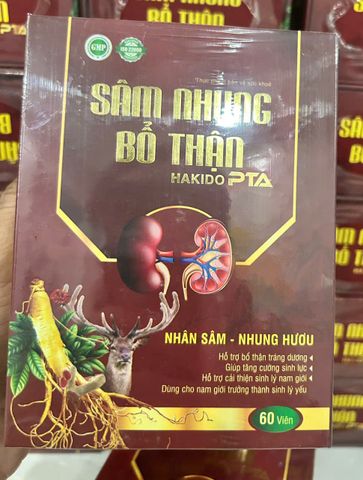 SÂM NHUNG BỔ THẬN HAKIDO LỌ 60 VIÊN