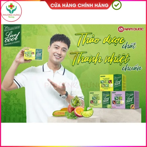 Bột C sủi Livecool của Nam Dược Giúp bổ sung vitamin C, hỗ trợ giải độc, mát gan - Hộp 10 gói x7g 795424