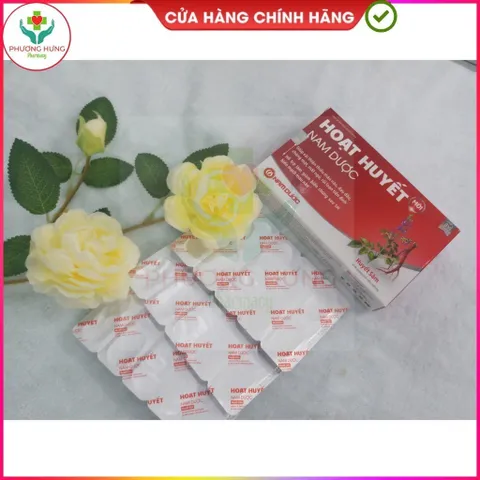 Hoạt huyết Nam Dược Giúp Hỗ trợ hoạt huyết, cải thiện thiếu máu não, đau đầu, chóng mặt - Hộp 50v