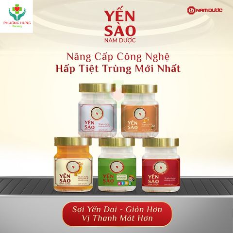 Yến Sào Nam Dược Tổ Yến Chưng Hồng Sâm Và Đông Trùng Hạ Thảo Bồi Bổ Sức Khỏe, Tăng Đề Kháng-Lọ 70ml