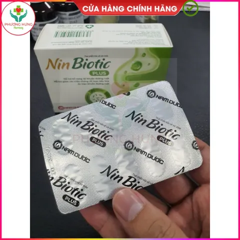 Men Vi Sinh Nin Biotic Plus Bổ Sung 3 Chủng Men Lợi Khuẩn, Cải Thiện Hệ Vi Sinh Đường Ruột- Hộp 50v