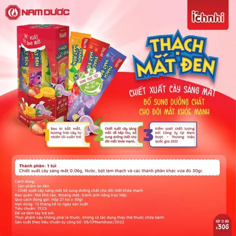 Thạch Chất Xơ, Thạch Mắt Đen, Thạch Ăn Ngon, Thạch Canxi Của Ích Nhi Cho Bé Ăn Rất Ngon Và Bổ Dưỡng