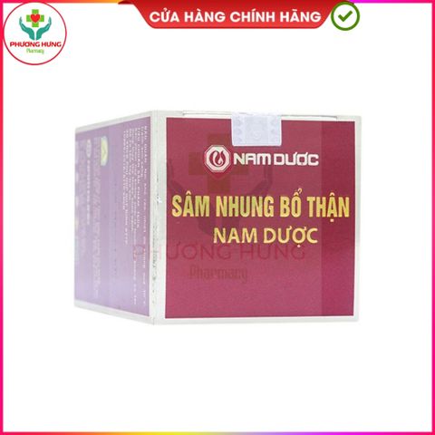 Sâm Nhung Bổ Thận Nam Dược Giúp Giảm Đau Lưng, Mỏi Gối, Thận Yếu, Ngủ Kém, Tiểu Đêm- Hộp 30 Viên