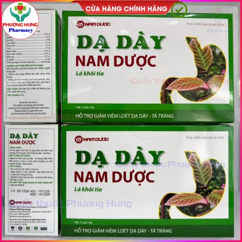 Cốm Dạ Dày Nam Dược Giúp Giảm Loét Dạ Dày, Tá Tràng, Giảm Đau Bụng, Đầy Bụng, Khó Tiêu - Hộp 12 Gói