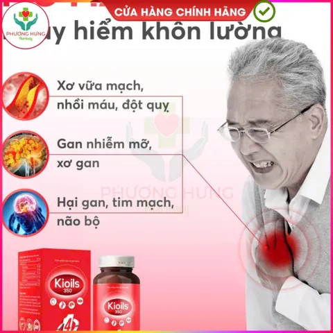 Dầu Nhuyễn Thể Kioils 350 Tốt Cho Mắt, Não, Hỗ Trợ Giảm Cholesterol, Triglycerid, Xơ Vữa Động Mạch