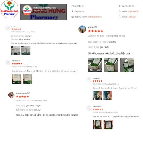 Nước Giải Rượu Byesay Nam Dược Giảm Triệu Chứng Say Rượu Bia, Tăng Cường Giải Độc Gan-Hộp 6 Túi
