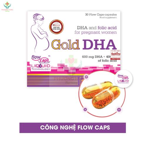 Gold DHA Olimp Labs Giúp Bổ Sung DHA,Axit Folic Cho Phụ Nữ Có Thai Và Cho Con Bú-Hộp 30 Viên
