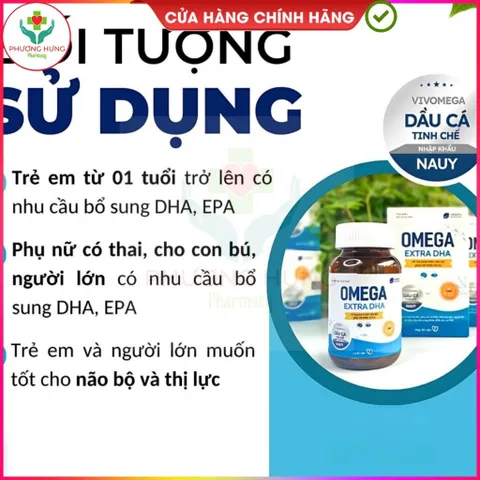 Dầu Cá Omega Extra DHA Của VNGPV Hỗ Trợ Phát Triển Não Bộ, Bổ Mắt, Cải Thiện Thị Lực - Lọ 30 Viên