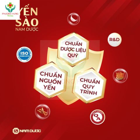 Yến Sào Nam Dược Tổ Yến Chưng Đường Phèn Bồi Bổ Sức Khỏe, Tăng Sức Đề Kháng, Giảm Mệt Mỏi- Lọ 70ml