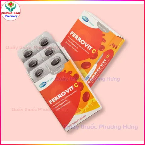Ferrovit C Hỗ Trợ Giảm Nguy Cơ Và Các Triệu Chứng Thiếu Máu Do Thiếu Sắt - Hộp 30 Viên