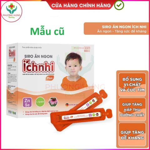 Siro Ăn Ngon Ích Nhi Plus Giúp Nâng Cao Sức Đề Kháng, Tăng Chuyển Hóa, Trẻ Ăn Ngon - Hộp 20 Túi