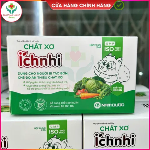 Chất Xơ Ích Nhi Bổ Sung Chất Xơ Inulin, Giúp Giảm Táo Bón, Tăng Cường Tiêu Hóa - Hộp 20 Gói