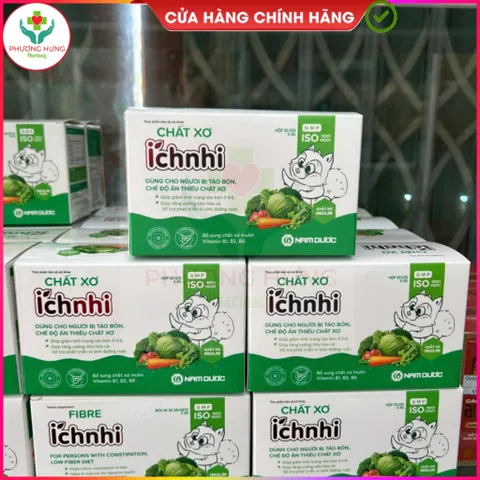 Chất Xơ Ích Nhi Bổ Sung Chất Xơ Inulin, Giúp Giảm Táo Bón, Tăng Cường Tiêu Hóa - Hộp 20 Gói