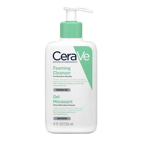 ( NK Chính Hãng) (Auth nhập khẩu) Sữa Rửa Mặt Cerave Foaming Cleanser 236ml