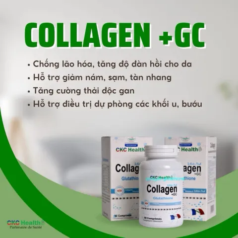 [NHẬP KHẨU CHÍNH HÃNG PHÁP] Collagen +GC Glutathion - Làm đẹp da từ bên trong, trắng da, sạch nám tàn nhang, sáng mịn